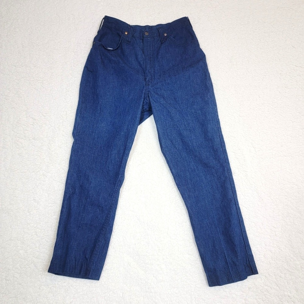 Maverick Blue Bell Jeans Women 13/14 Blue VTG High Rise Straight Leg USA Western